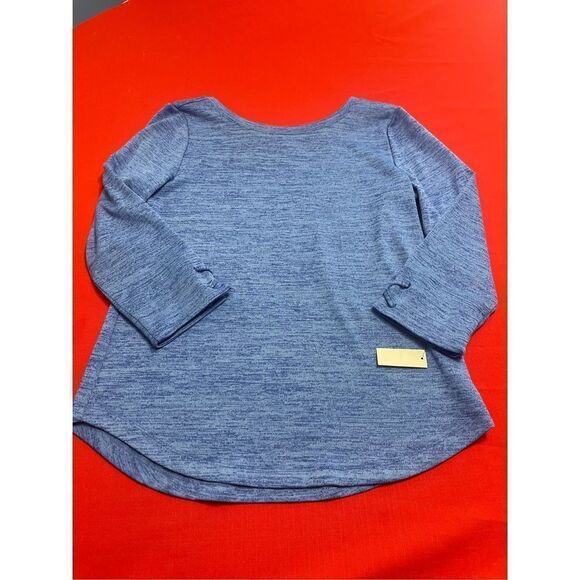 NWT T By Talbots Blue Sweater Top Blouse Size Medium New - Picture 6 of 8